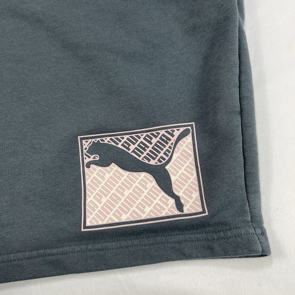 Puma Crosswise Athletic Workout Drawstring Elastic Waist Sweatshorts Shorts XL - Picture 6 of 12